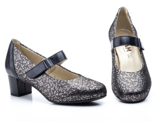 Zapato tacón señora Jam 7218 gris
