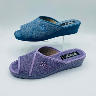 Zapatillas de casa con cuña Kokis 23421