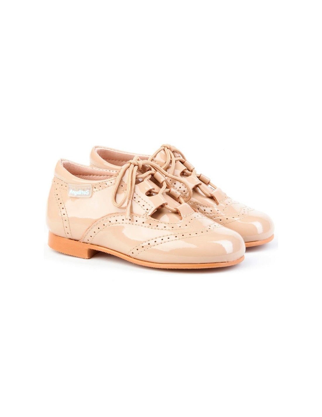 Zapato infantil inglesitos charol Angelitos 1505 - Imagen 4