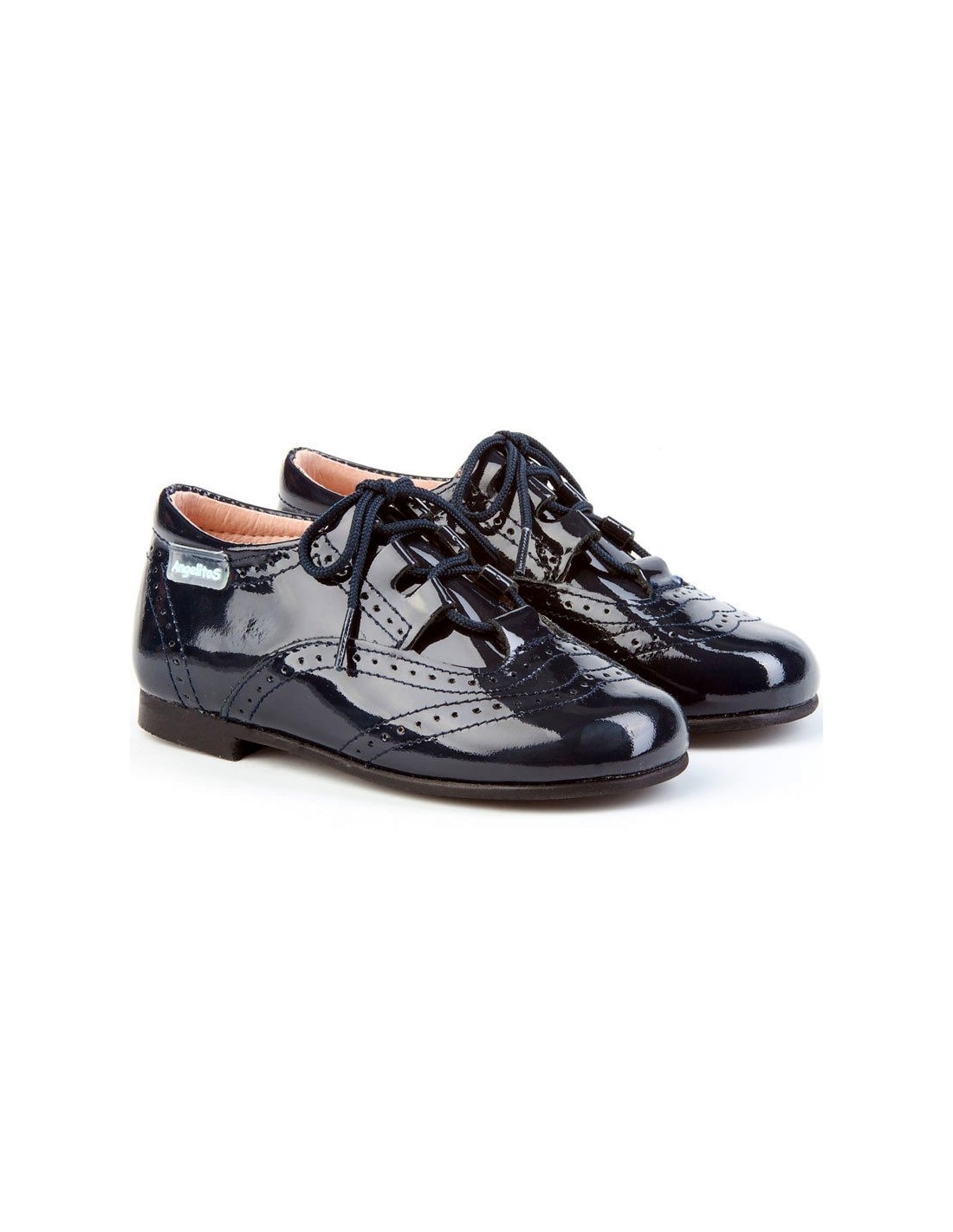 Zapato infantil inglesitos charol Angelitos 1505 - Imagen 2