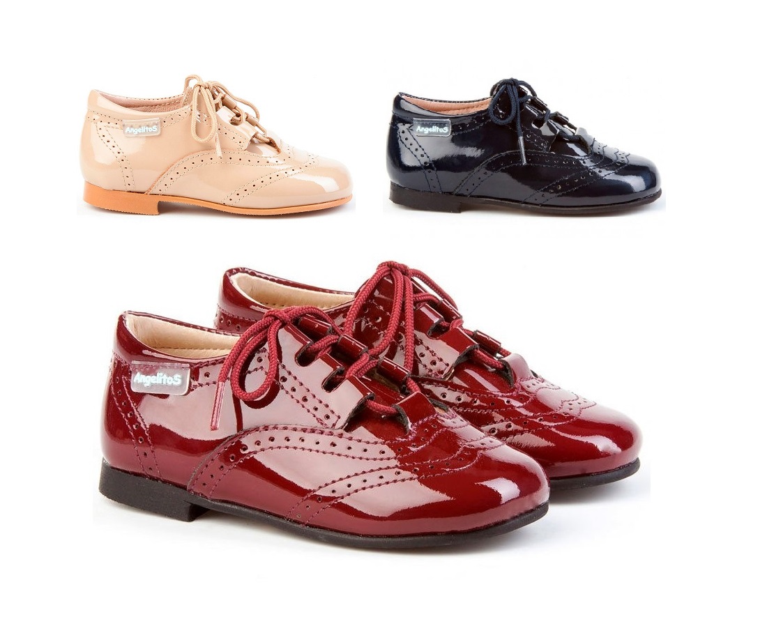 Zapato infantil inglesitos charol Angelitos 1505