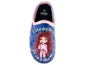 Zapatillas de casa Esta belleza se va a dormir