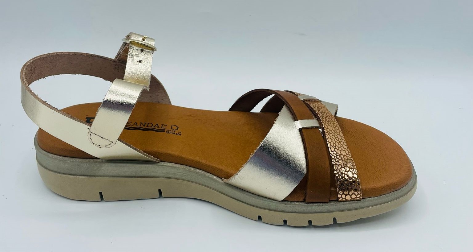Sandalia mujer en piel Blusandal 251063 - Imagen 2