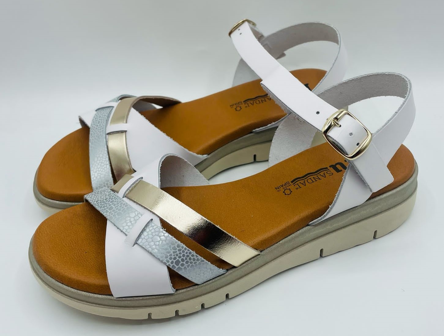 Sandalia mujer en piel Blusandal 251063 - Imagen 10