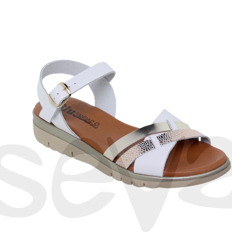 Sandalia mujer en piel Blusandal 251063 - Imagen 11