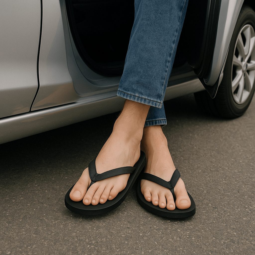 conducir con chanclas en verano