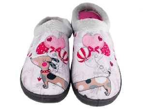 Zapatillas de casa plantilla extraíble Perro globo