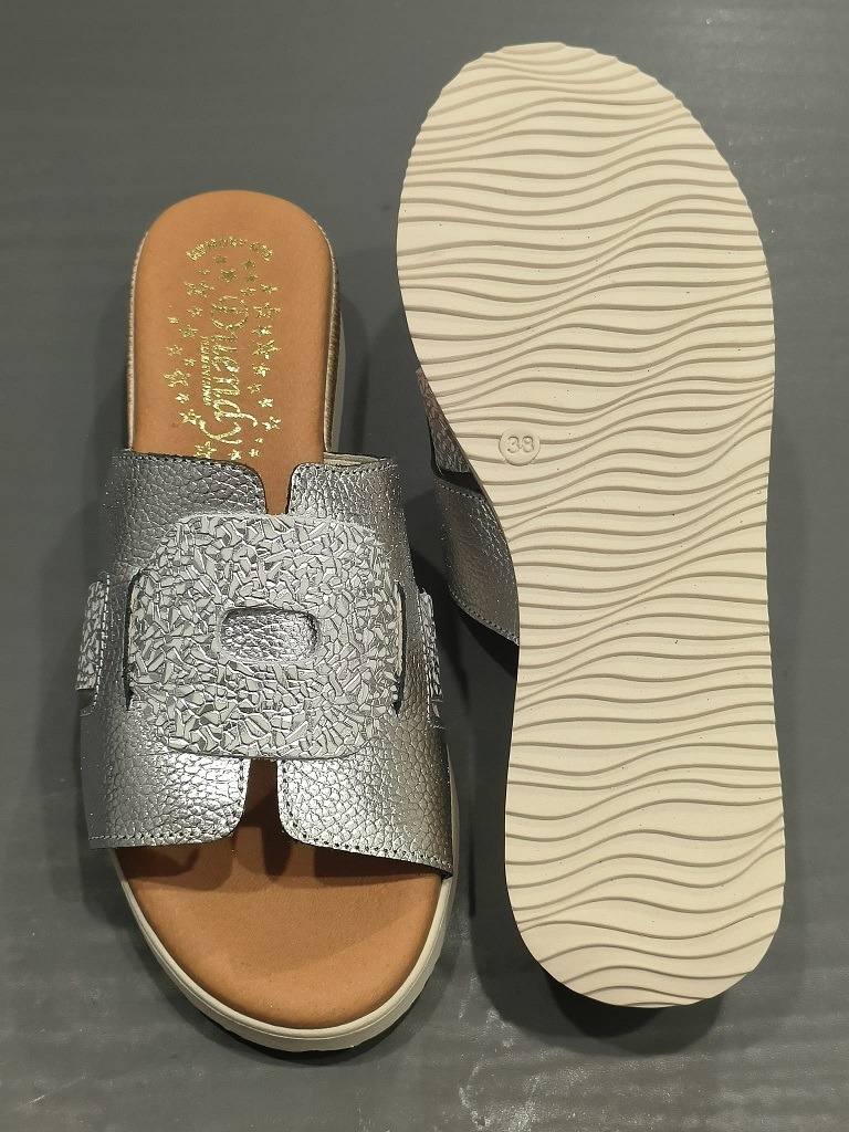 Sandalia pala en piel para mujer Duendy 3845 - Imagen 2