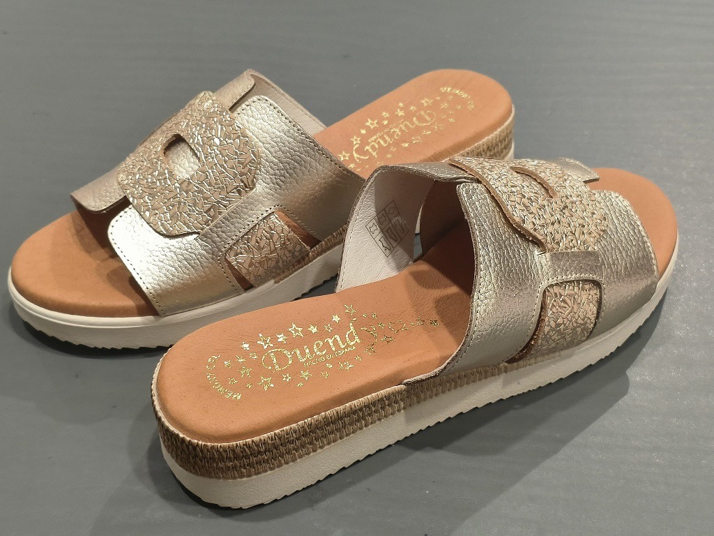 Sandalia pala en piel para mujer Duendy 3845 - Imagen 5