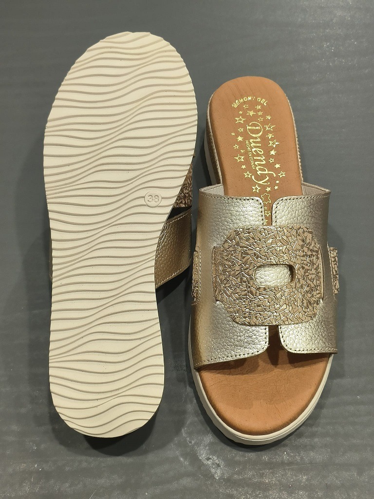 Sandalia pala en piel para mujer Duendy 3845 - Imagen 6