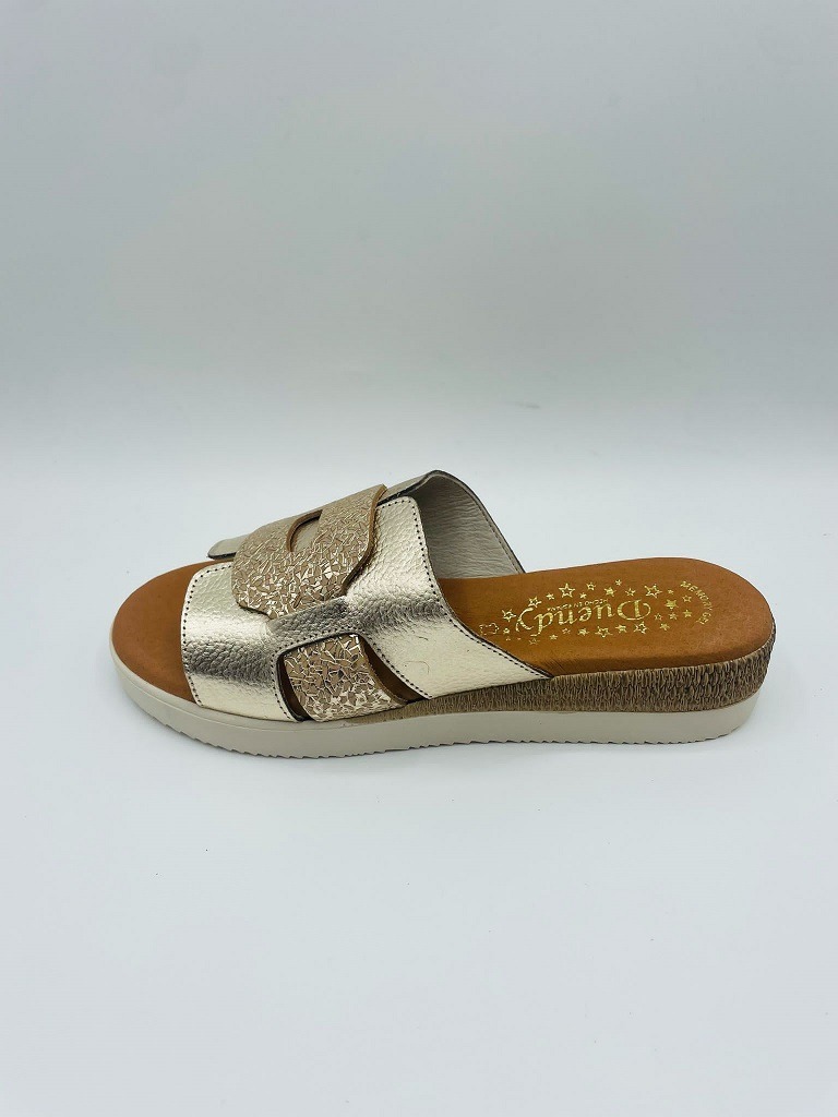 Sandalia pala en piel para mujer Duendy 3845 - Imagen 7