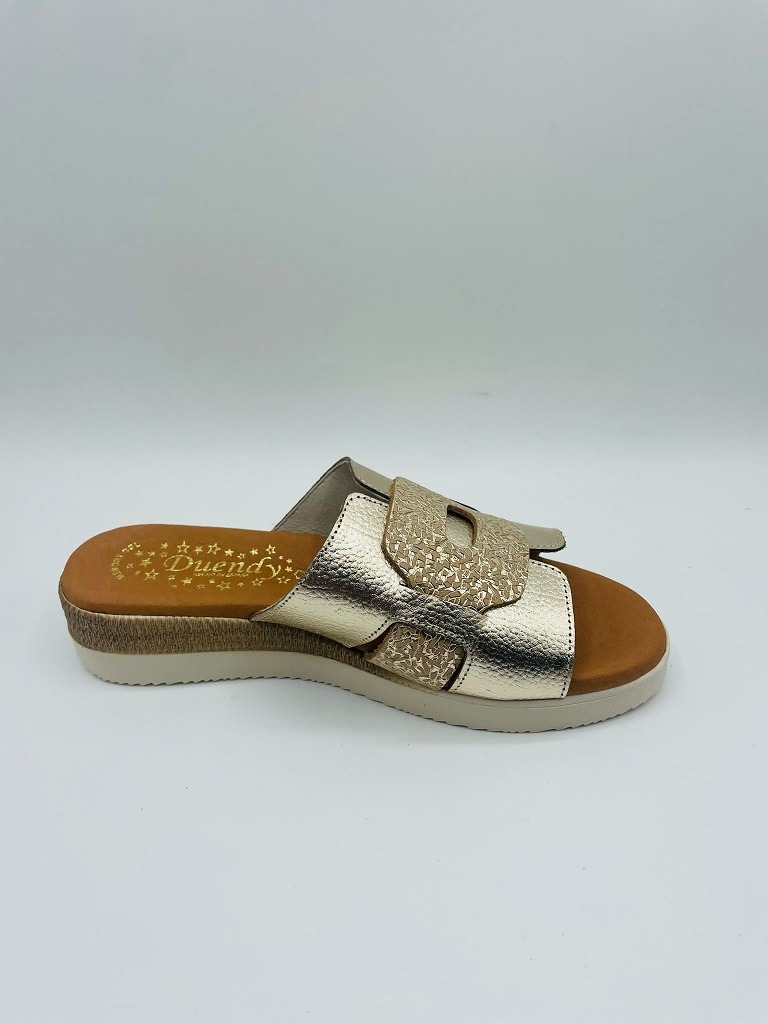Sandalia pala en piel para mujer Duendy 3845 - Imagen 8