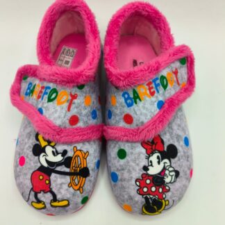 Zapatillas de casa barefoot infantil Mickey Minnie