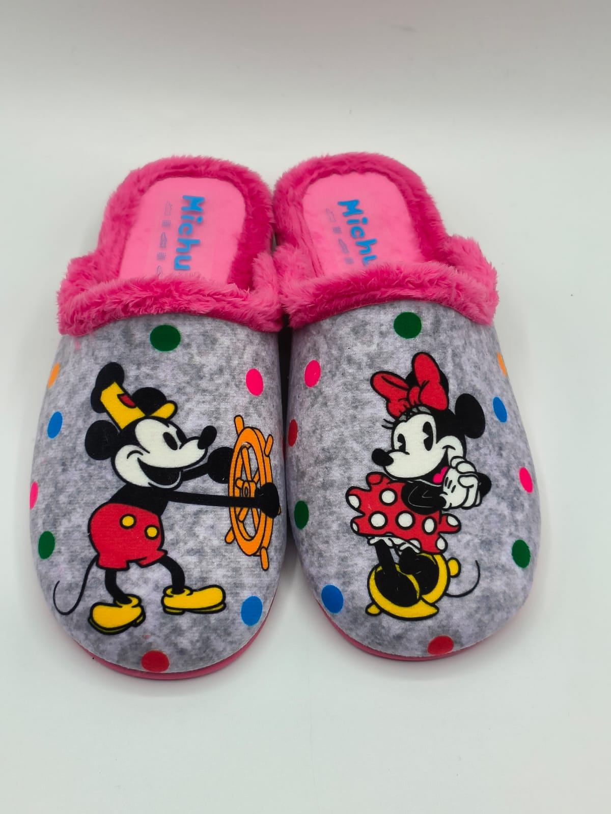 Zapatillas de casa infantil Mickey Minnie barefoot