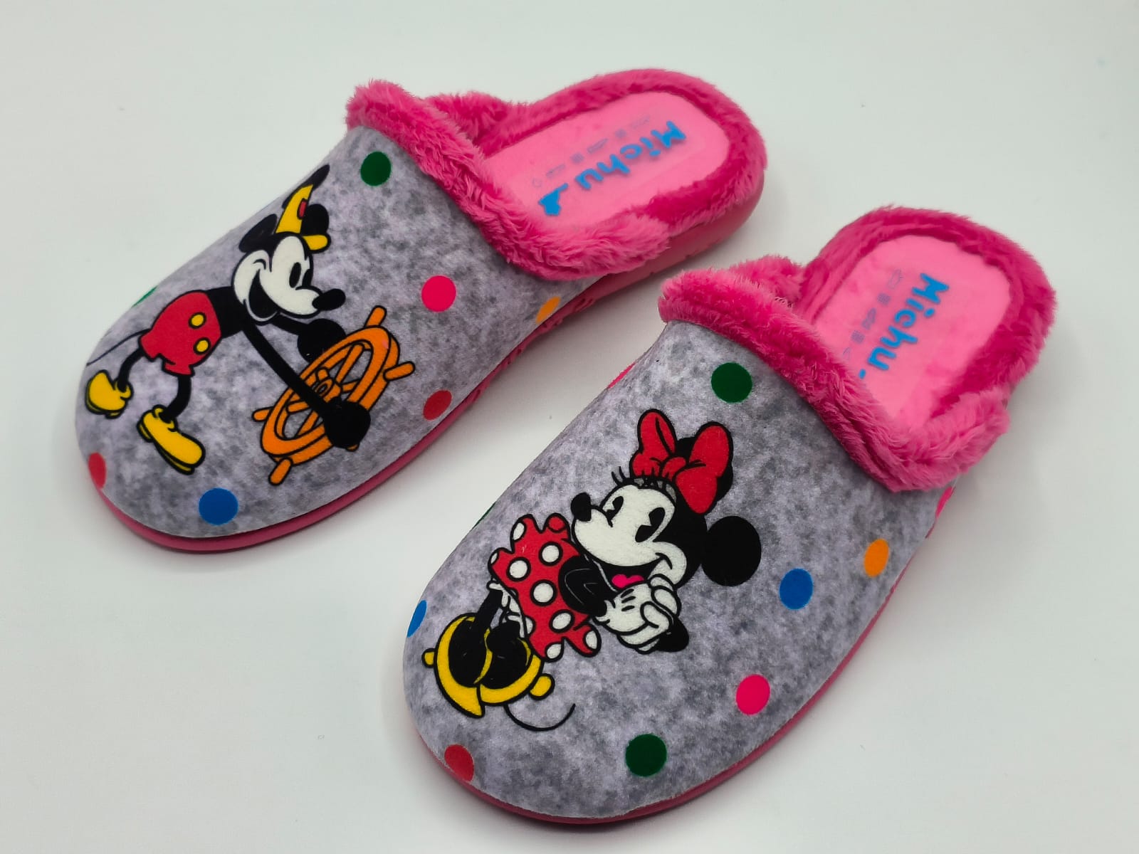 Zapatillas de casa infantil Mickey Minnie barefoot - Imagen 2