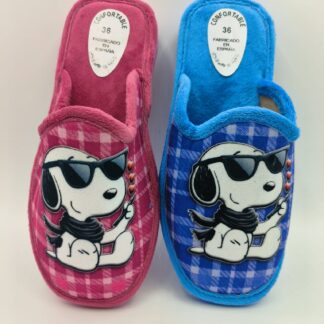 Zapatillas de casa Snoopy gafas