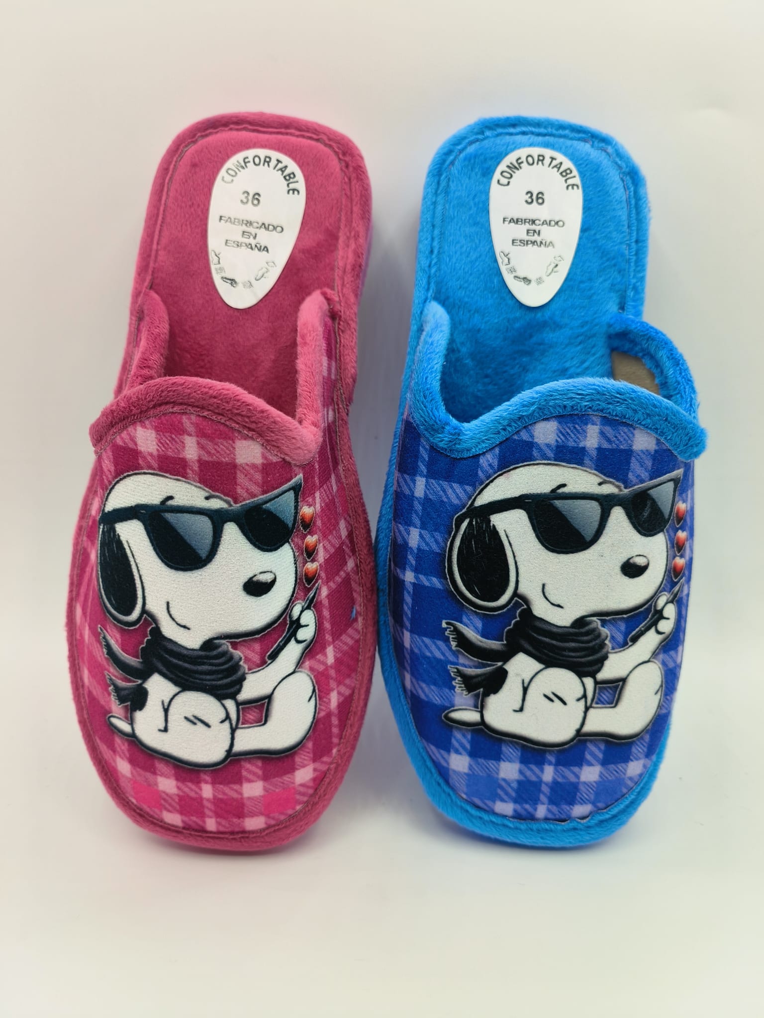 Zapatillas de casa Snoopy gafas