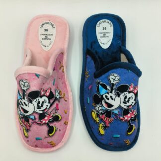 Zapatillas de casa Minnie y Mickey party