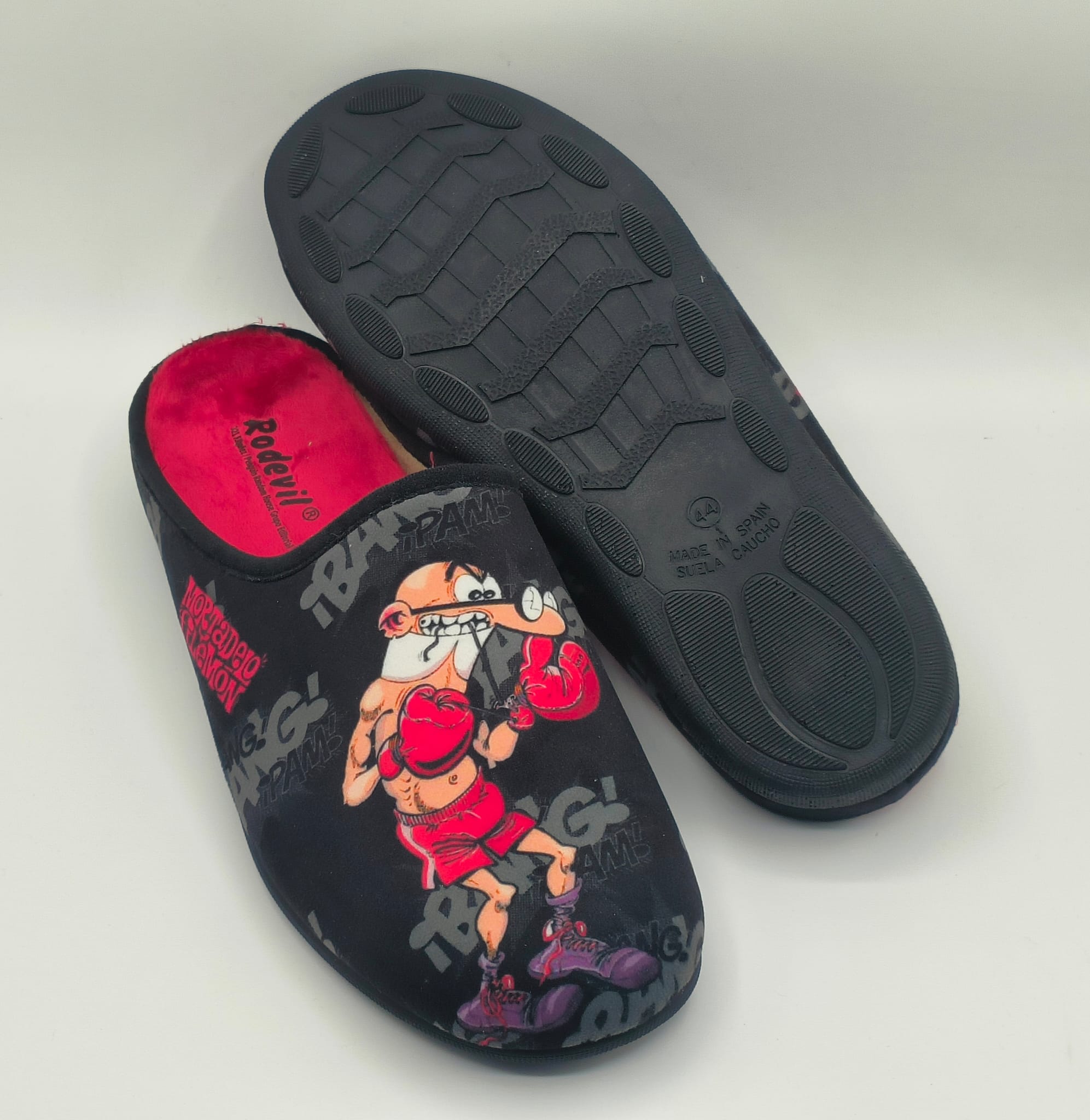 Zapatillas de casa Mortadelo y Filemón boxeo Rodevil - Imagen 6