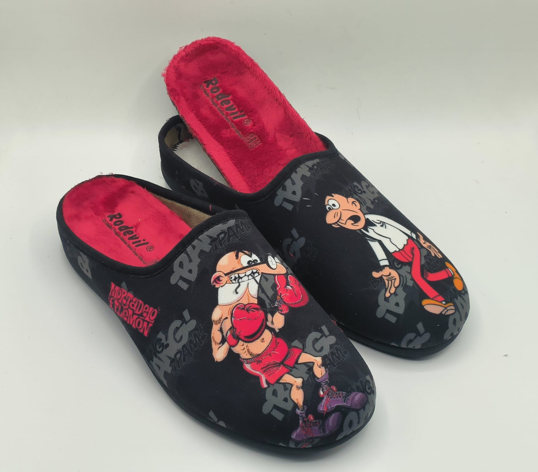 Zapatillas de casa Mortadelo y Filemón boxeo Rodevil - Imagen 3