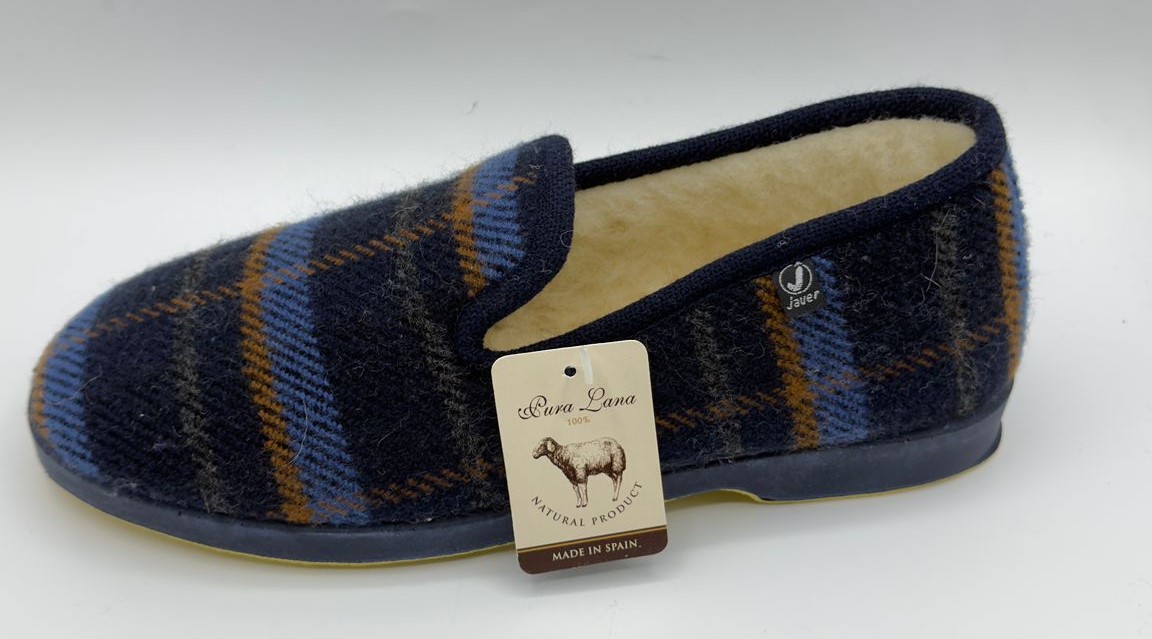 Zapatillas de casa cuadros lana Javer 106 - Imagen 3