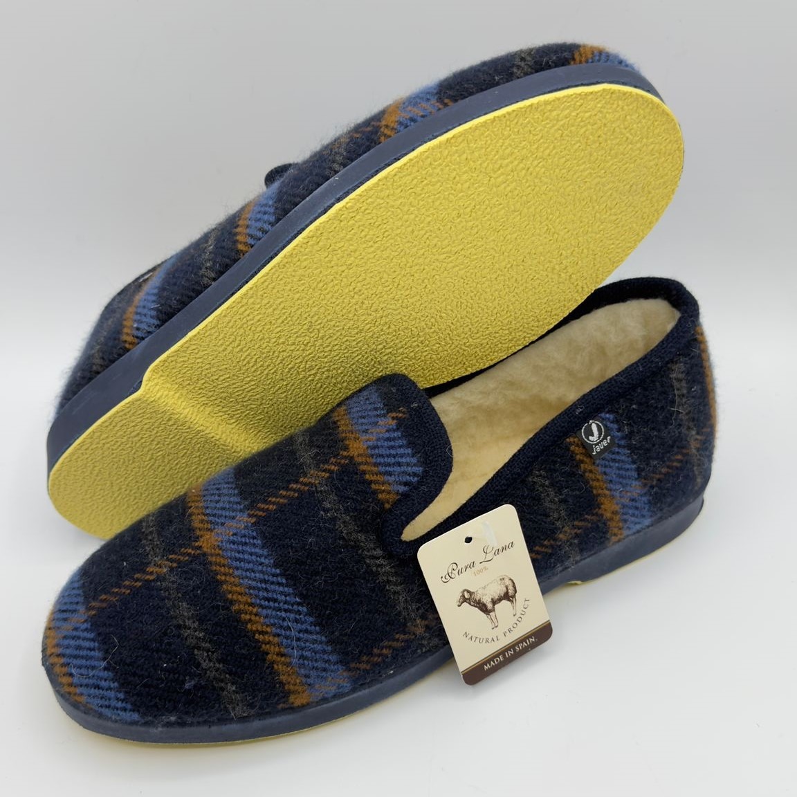 Zapatillas de casa cuadros lana Javer 106 - Imagen 2