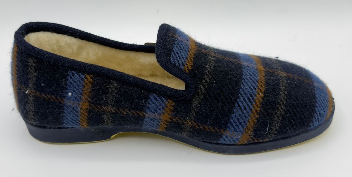 Zapatillas de casa cuadros lana Javer 106 - Imagen 4