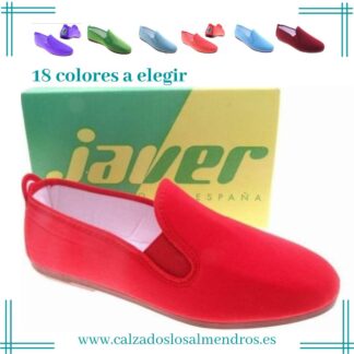 Zapatilla lona KUN-FU con dos gomas elásticas Javer 55