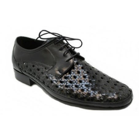 Zapato piel trenzado caballero Calzados JR 348 - Imagen 4
