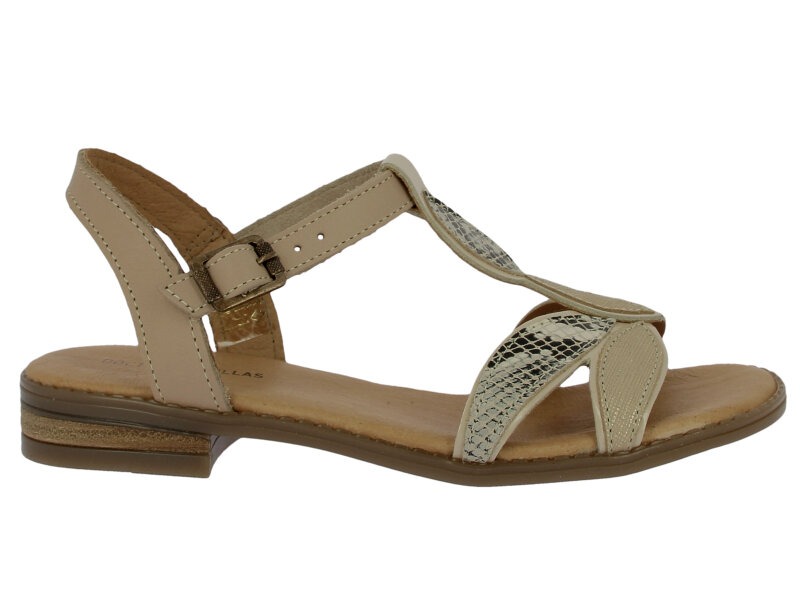 Sandalia plana mujer animal print Doctor Cutillas 37053 - Imagen 6