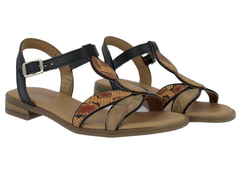 Sandalia plana mujer animal print Doctor Cutillas 37053 - Imagen 2