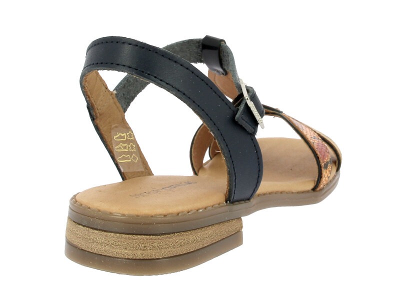 Sandalia plana mujer animal print Doctor Cutillas 37053 - Imagen 4