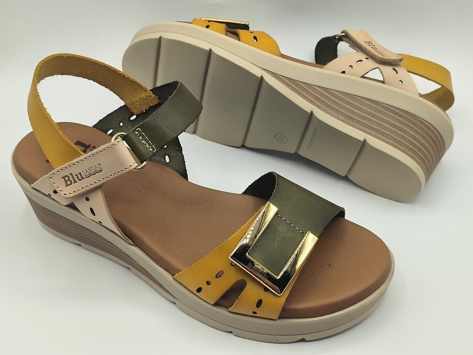Sandalia mujer con cuña Blusandal 3122 - Imagen 3