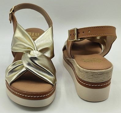 Sandalia mujer en piel con cuña Blusandal 229 - Imagen 7