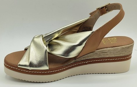 Sandalia mujer en piel con cuña Blusandal 229 - Imagen 9