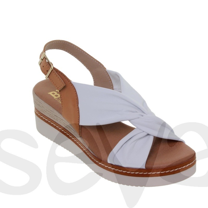 Sandalia mujer en piel con cuña Blusandal 229 - Imagen 5