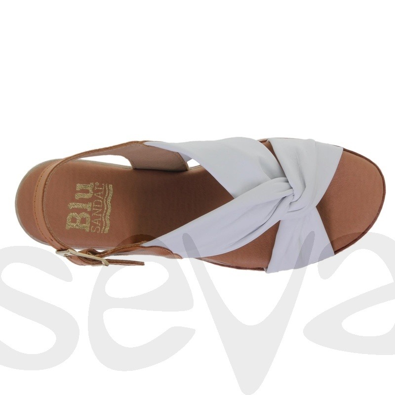 Sandalia mujer en piel con cuña Blusandal 229 - Imagen 4