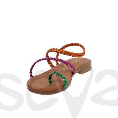 Sandalia plana dedo trenzada Blusandal 951 - Imagen 4