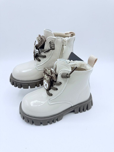 Bota infantil charol blanco Apawwa 1613 - Imagen 3