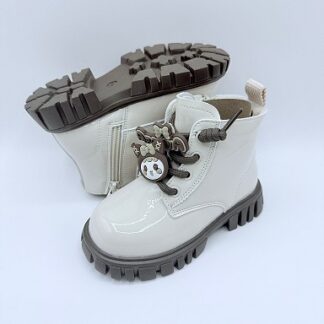 Bota infantil charol blanco Apawwa 1613