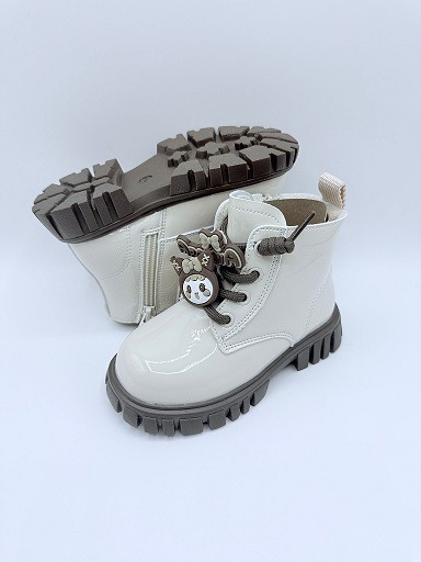 Bota infantil charol blanco Apawwa 1613