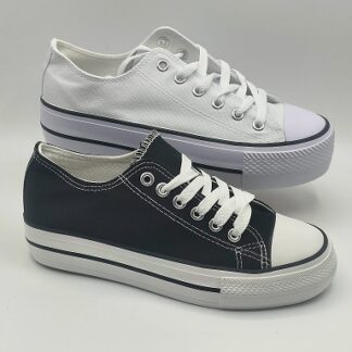 Zapatillas de lona con plataforma tipo converse F220