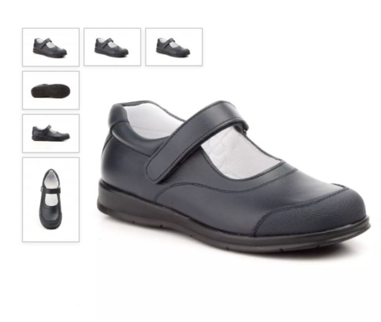 Zapato colegial niña con velcro Jam 8029p - Imagen 6
