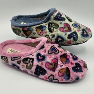 Zapatillas casa corazones plantilla extraíble Kokis 71036