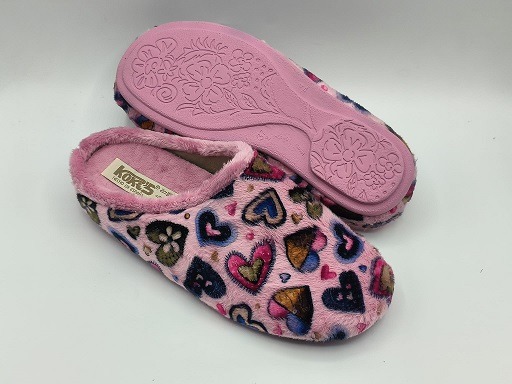 Zapatillas casa corazones plantilla extraíble Kokis 71036 - Imagen 5