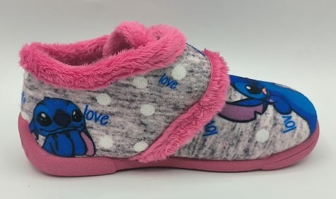 Zapatilla de casa cerrada infantil Stitch y Angel barefoot - Imagen 7
