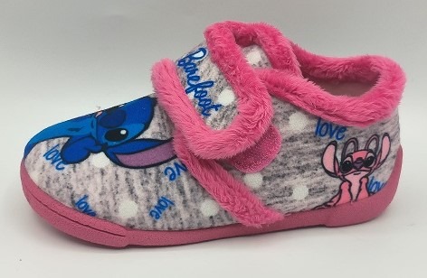 Zapatilla de casa cerrada infantil Stitch y Angel barefoot - Imagen 6