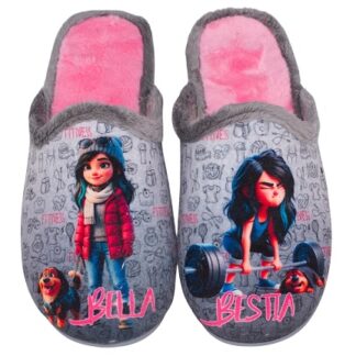 Zapatillas de casa mujer Fitness "Bella y Bestia"