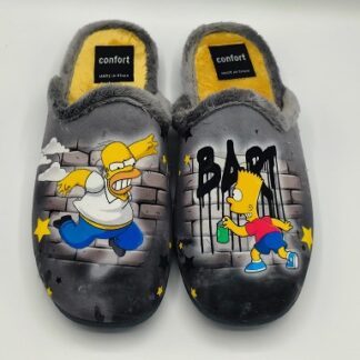 Zapatillas de casa caballero Homer y bart Simpsons
