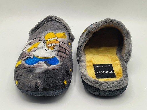 Zapatillas de casa caballero Homer y bart Simpsons - Imagen 2